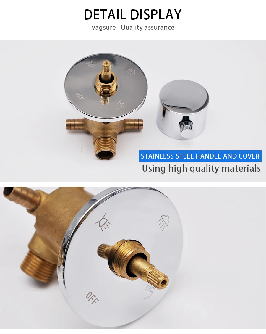 Split Type Thermostatic Shower Cabin Faucet Tap Shower