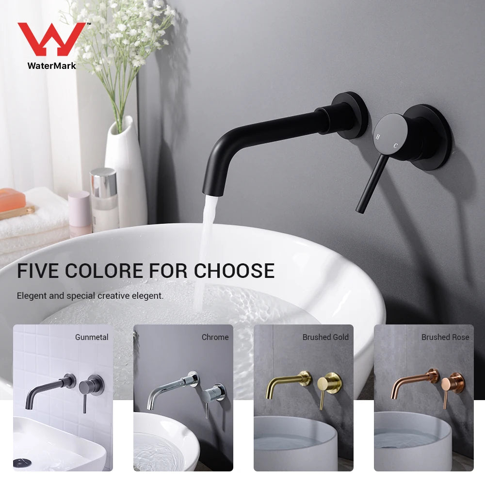 Black Bathroom Sink Faucet Brass Tap Cold Wash