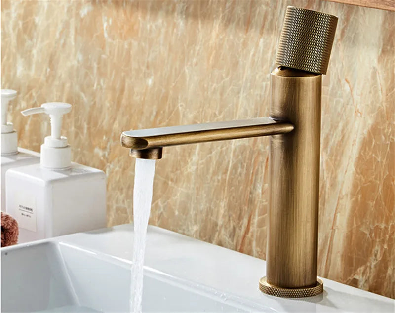 Basin Faucets Antique Bronze Bathroom Faucet & Cold