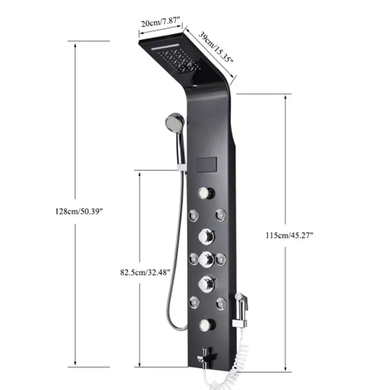 Led Bath Shower Faucet Digital Display Bath Shower