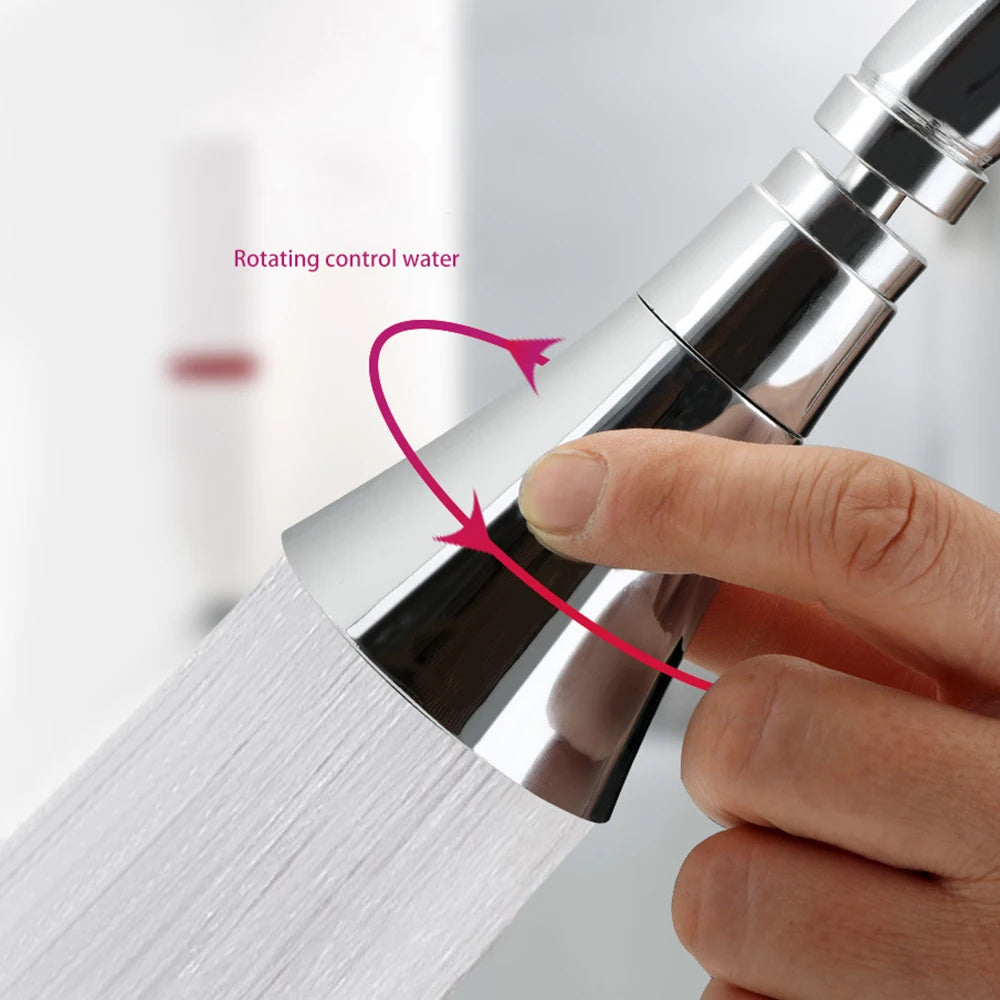 Universal Water Faucet Adjustable Pressure 360 Degree Rotating