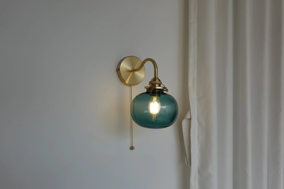 Iwhd Little Glass Ball Led Wall Light Fixtures