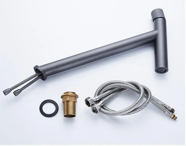 Tuqiu Basin Faucet Bathroom Lever Cold Brass Water