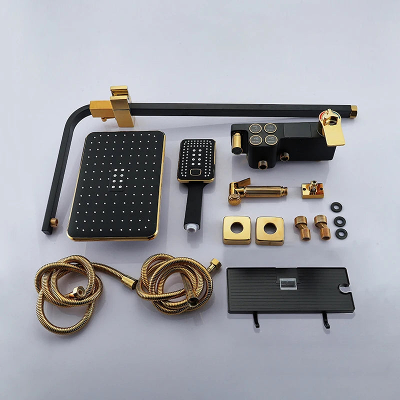 Cold Shower System Bathroom Led Digital Shower Wall