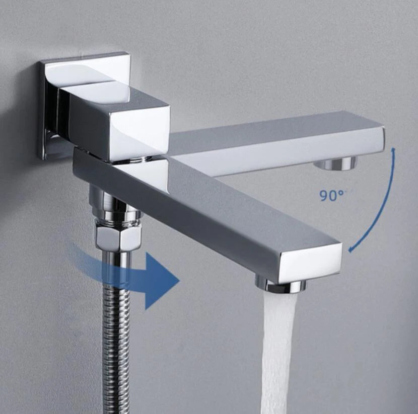 Brushed Gold Or Black Wall Mounted Faucet Diverter