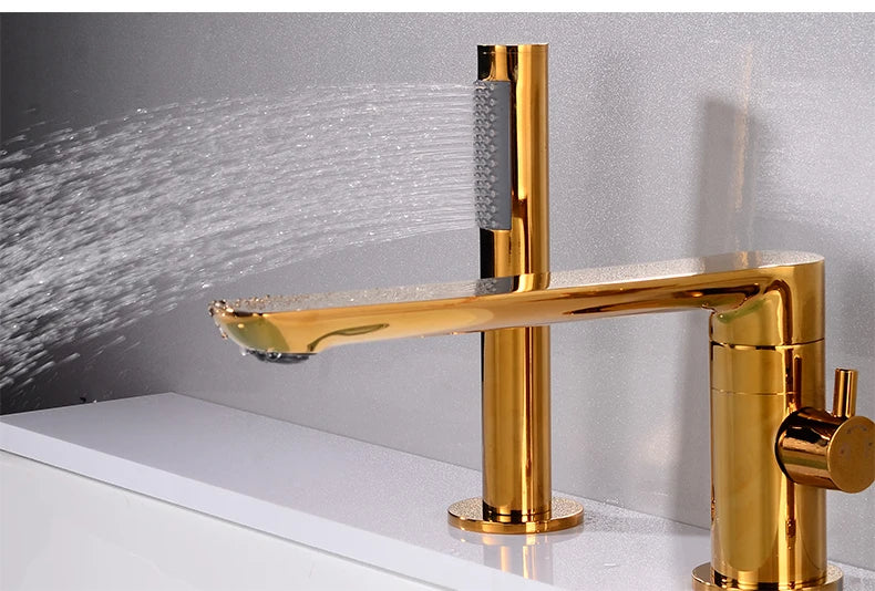 Ellen Bathtub Faucets Holes Black Cold Bath Shower