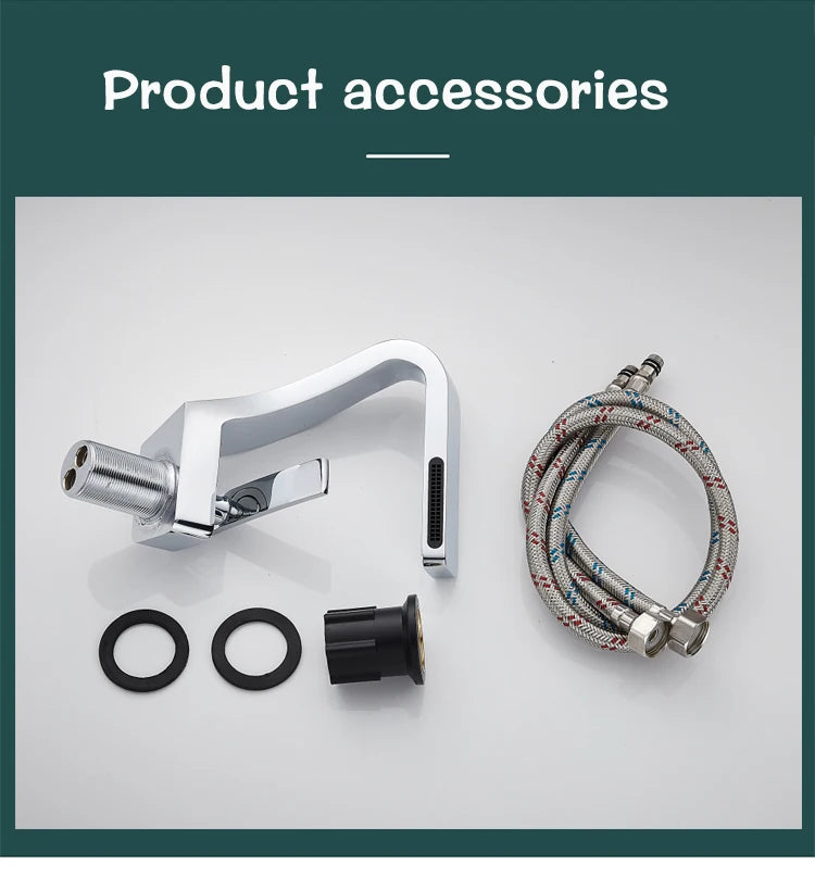 Becola Brushed Gold Basin Faucet Black Bathroom Mixer