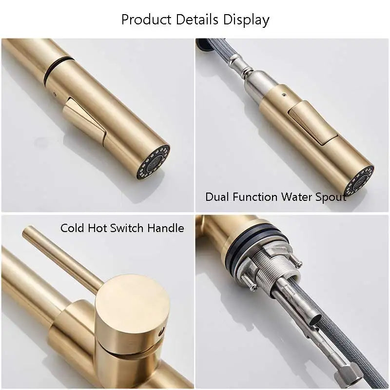 Pull Out Touch Sensor Faucet 360 Rotation Smart