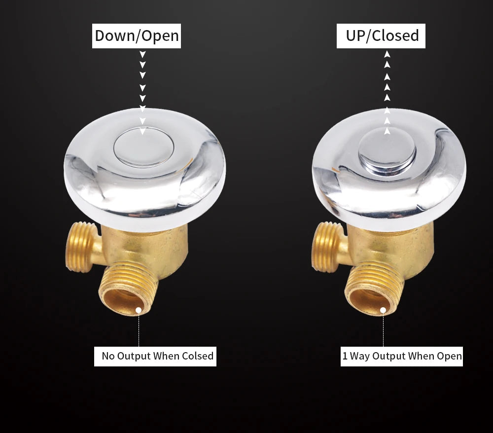 Way Output Thermostatic Brass Shower Faucets Wall Mounted