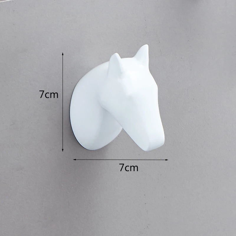 White Painted Stainless Steel Robe Hooks Wall Hang