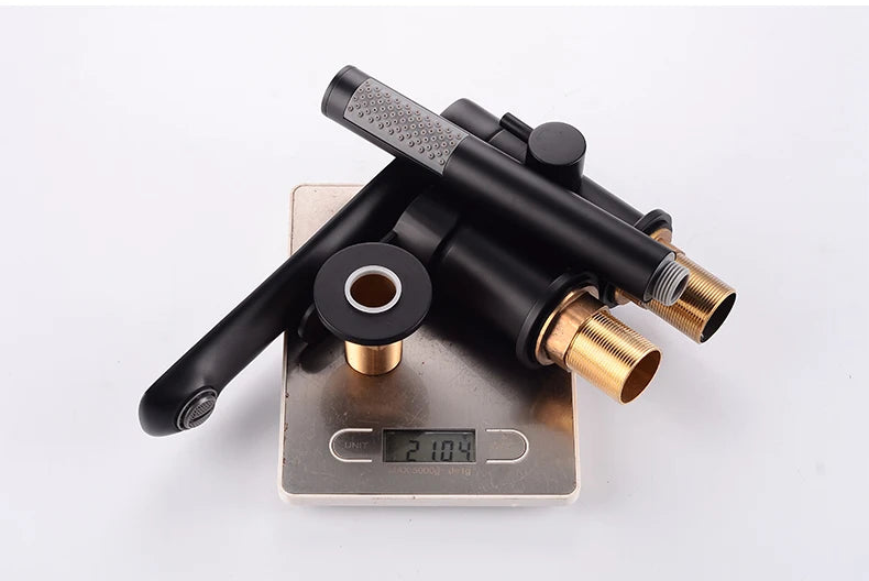 Ellen Bathtub Faucets Holes Black Cold Bath Shower