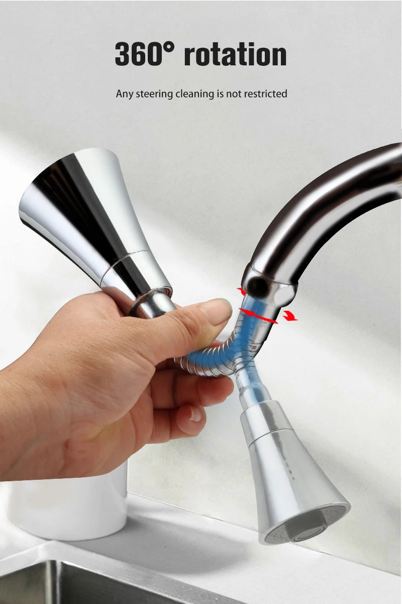 Universal Water Faucet Adjustable Pressure 360 Degree Rotating