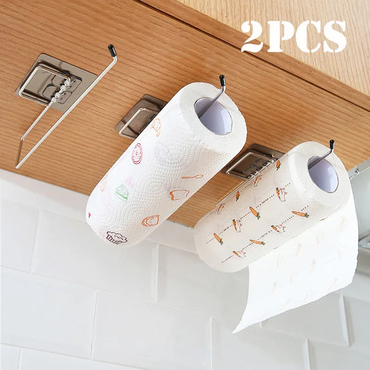 1/2pcs Hanging Toilet Paper Holder Roll Paper Holder
