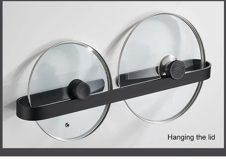30-50cm Black Bath Towel Holder Bathroom Towel Rack