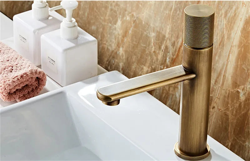 Basin Faucets Antique Bronze Bathroom Faucet & Cold