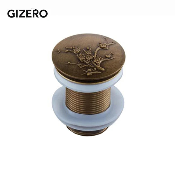 Bathroom Basin Sink Pop Up Drain Antique Brass