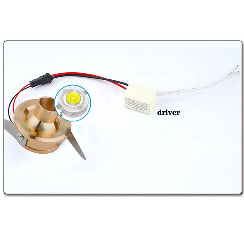 Silvery/Black/Golden Mini Led Downlights 1w 3w 100v-240v 12v