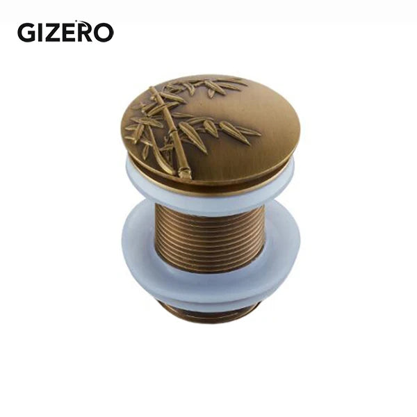 Bathroom Basin Sink Pop Up Drain Antique Brass