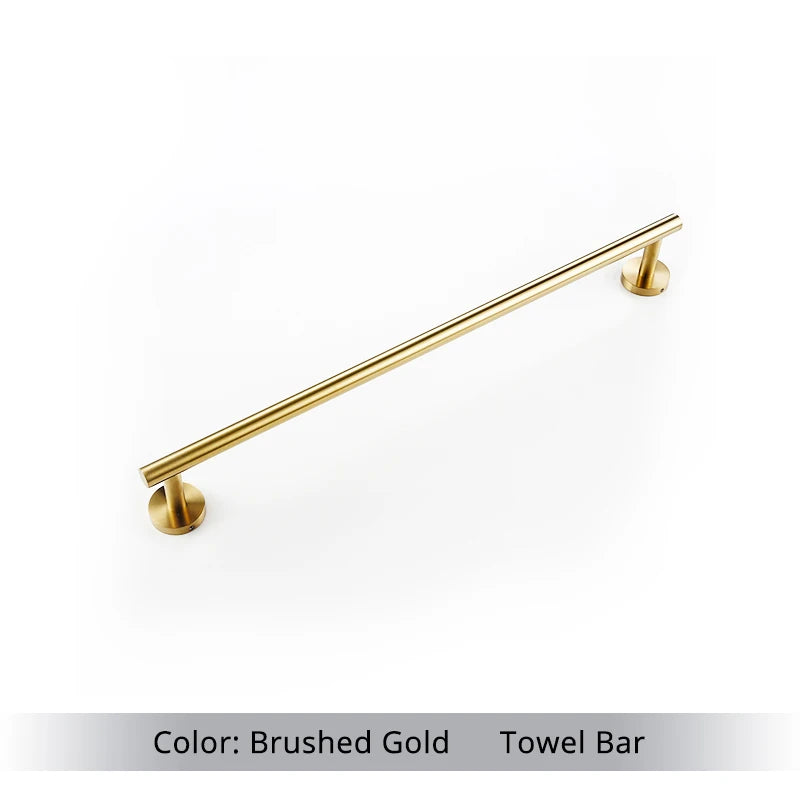 Brushed Gold Bathroom - Wall Mount Hand Towel
