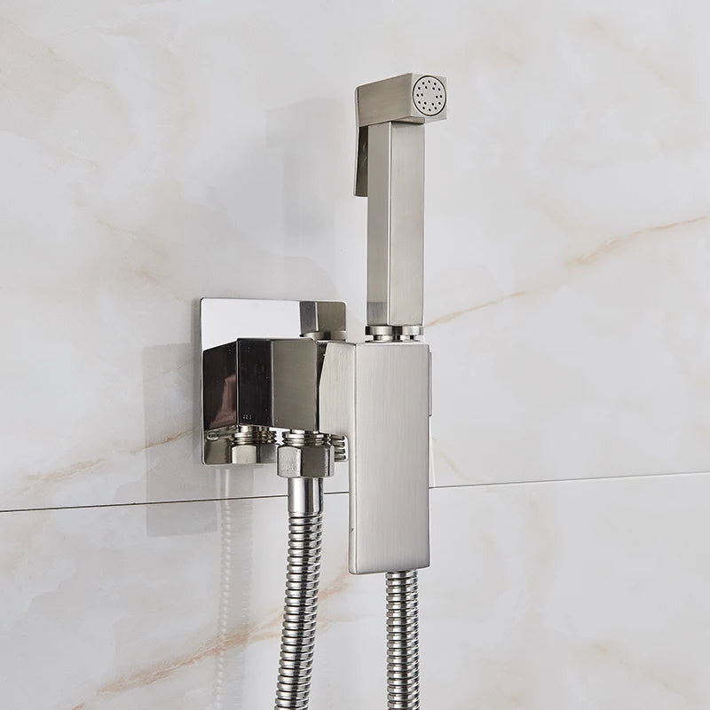 Matte Black Hygienic Showers Mixer Faucet Cold Water