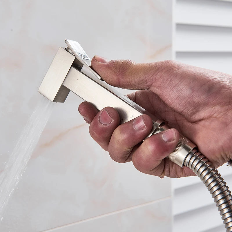 Matte Black Hygienic Showers Mixer Faucet Cold Water
