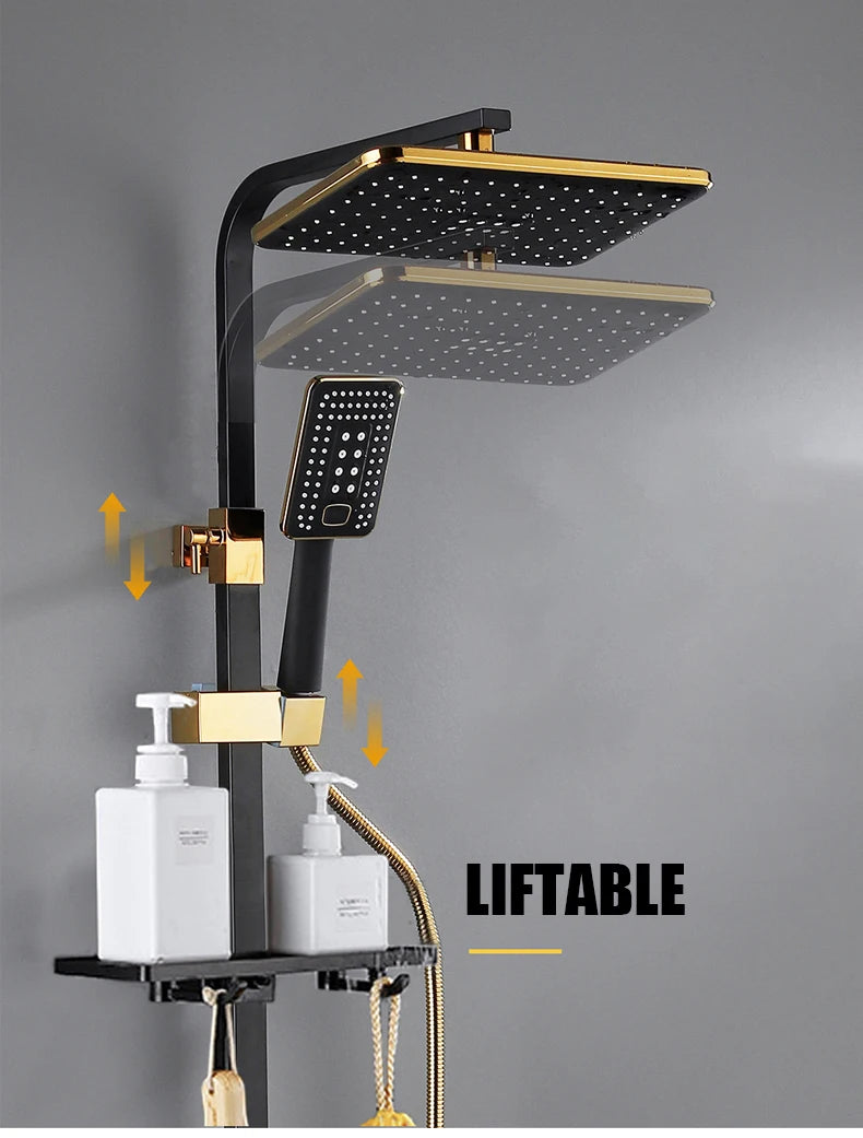 Cold Shower System Bathroom Led Digital Shower Wall