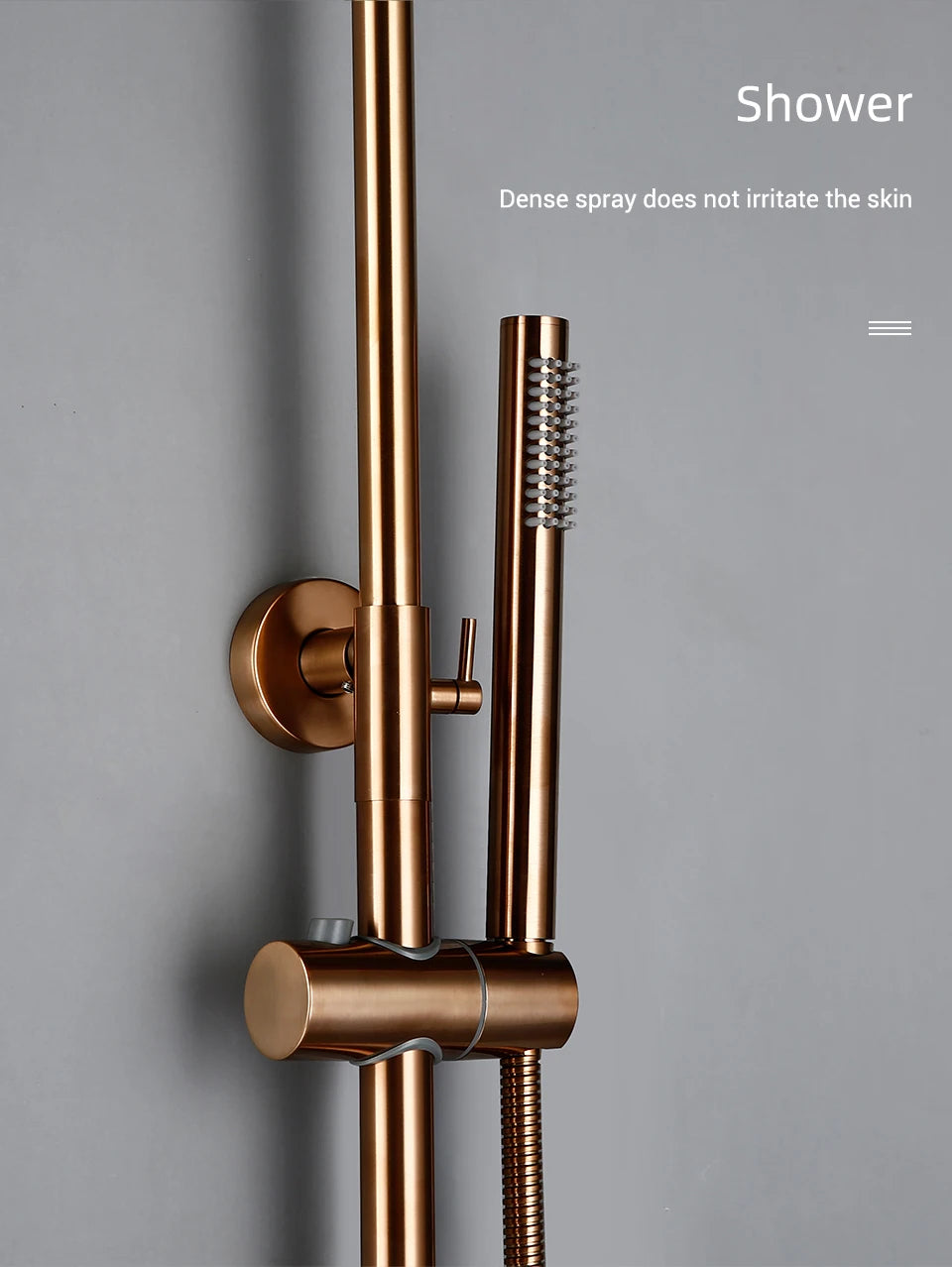 Thermostat Mixer Shower Wall Mount Bathroom Faucet Diverter