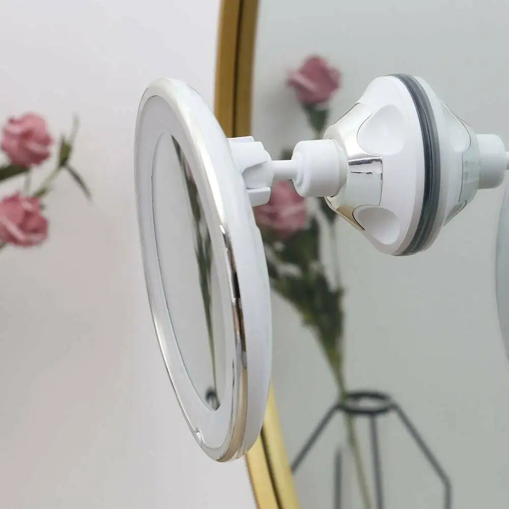 Flexible Makeup Mirror 10x Magnifying Mirrors 14 Led
