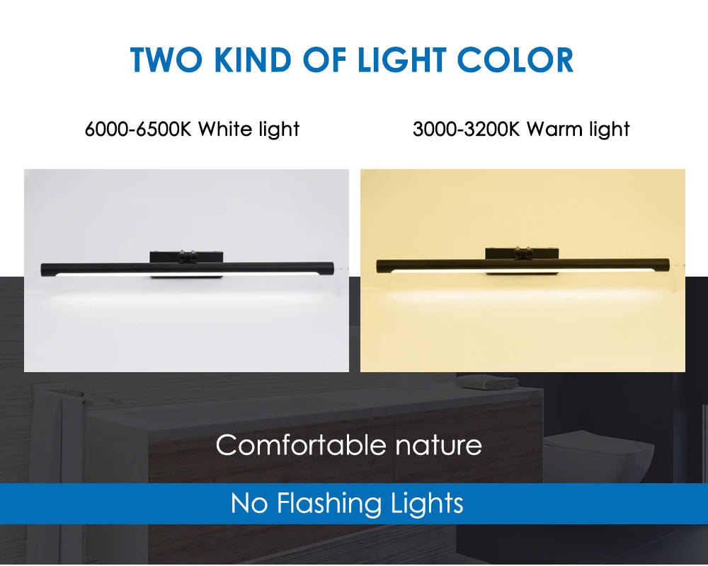 Luckyled Modern Mirror Light Bathroom Wall Lamp Loft