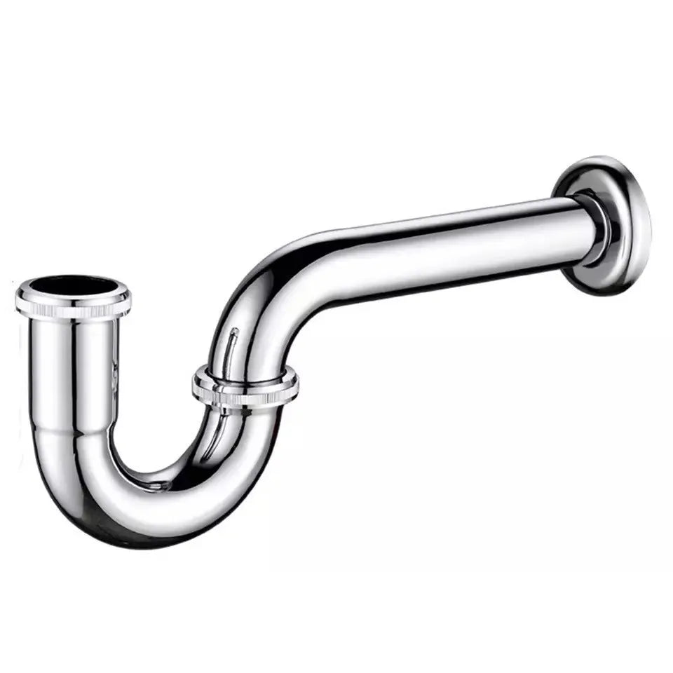 Chrome Pop Up Drain Stainless Steel Round Siphon