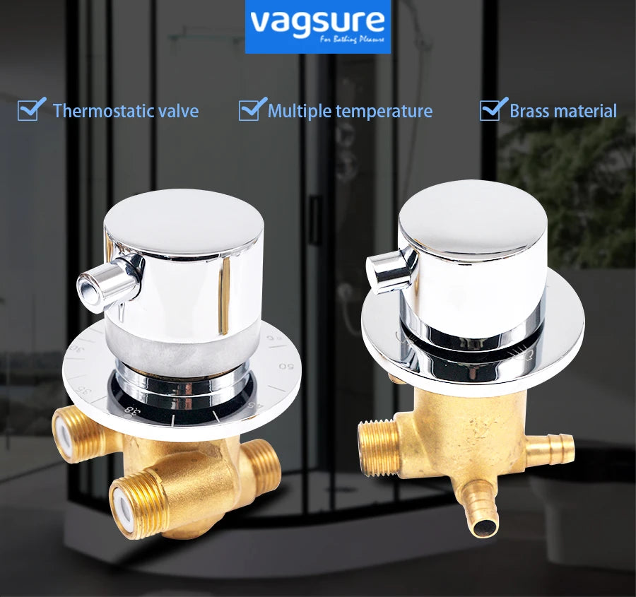 Split Type Thermostatic Shower Cabin Faucet Tap Shower