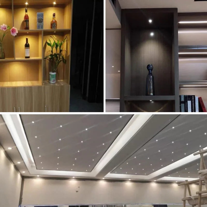 Dimmable Silvery/Black/White/Golden Mini Led Cob Downlights 3w