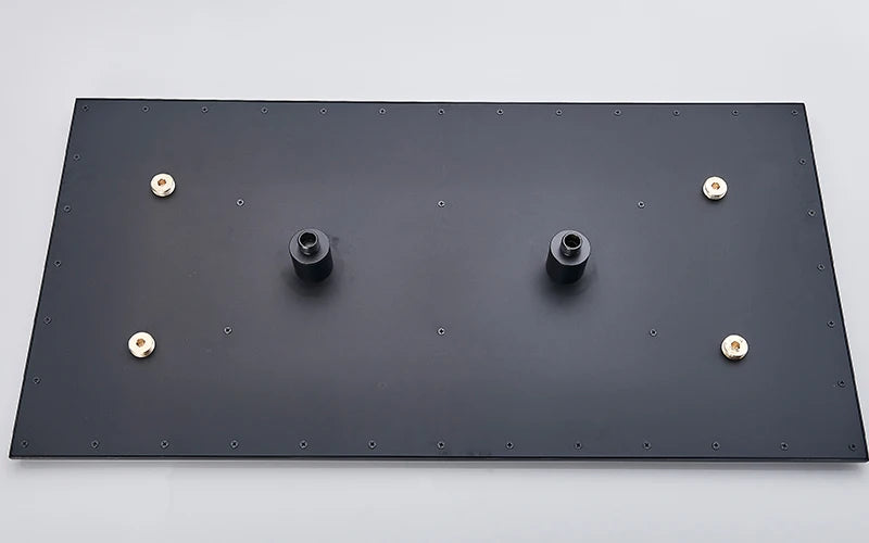 Rozin Brass Thermostatic Shower Faucet Black 40 80cm