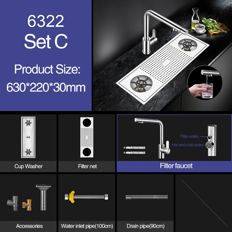 Asras Cup Washer Bar Counter Sink 304 Stainless
