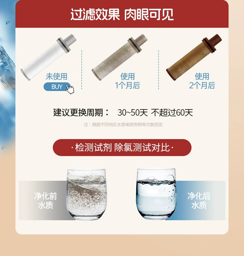 Pressurized Filter Shower Water Purifying Antibacterial Nozzle