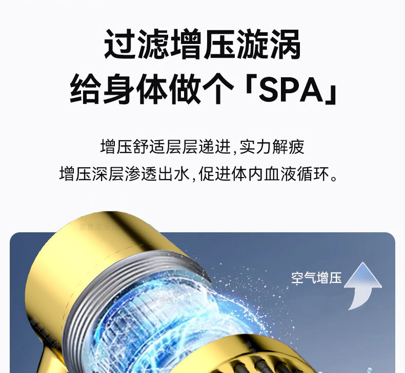 High Pressurized Filter Gold Shower Head Modes Adjustable