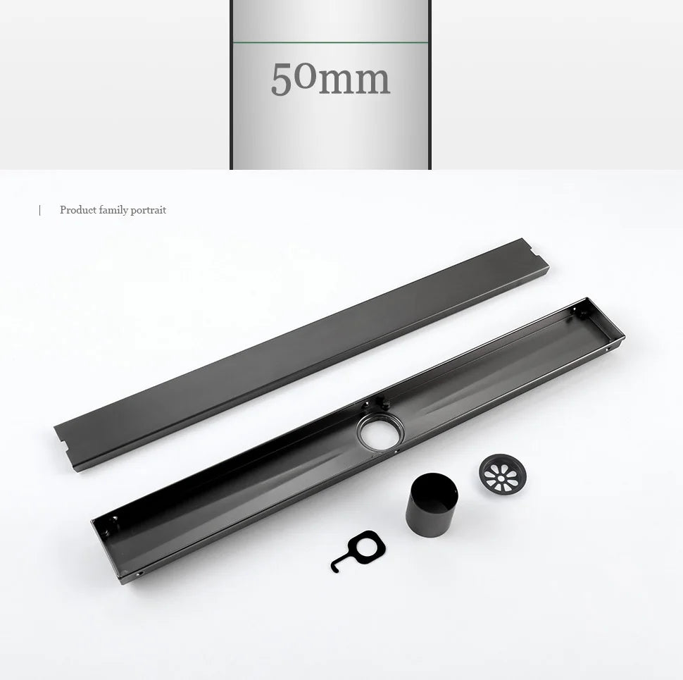 Bathroom Floor Drain Invisible Brushed Gold Shower Drain