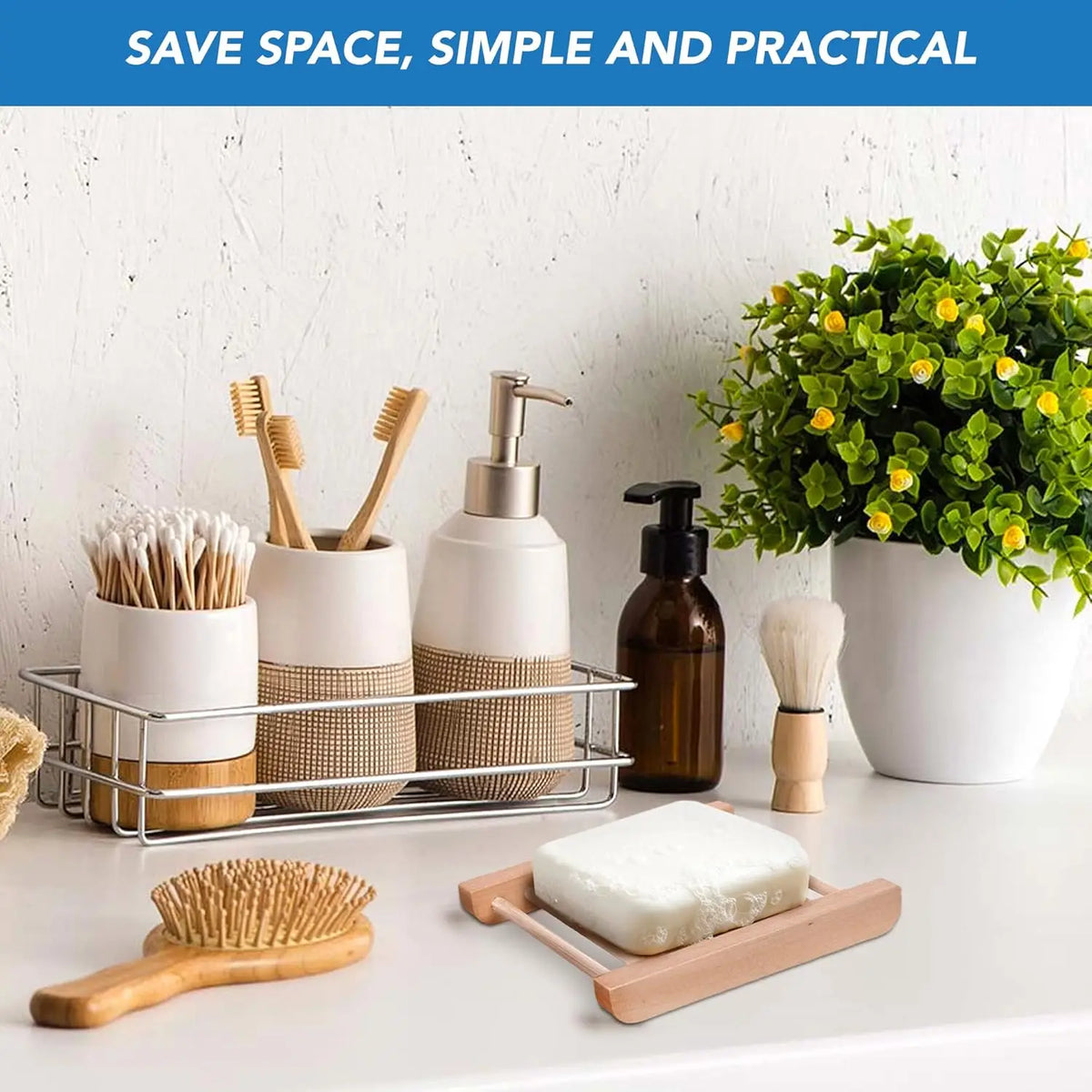 30-150pcs Soap Saver Wood Soap Dish Bulk Hotel