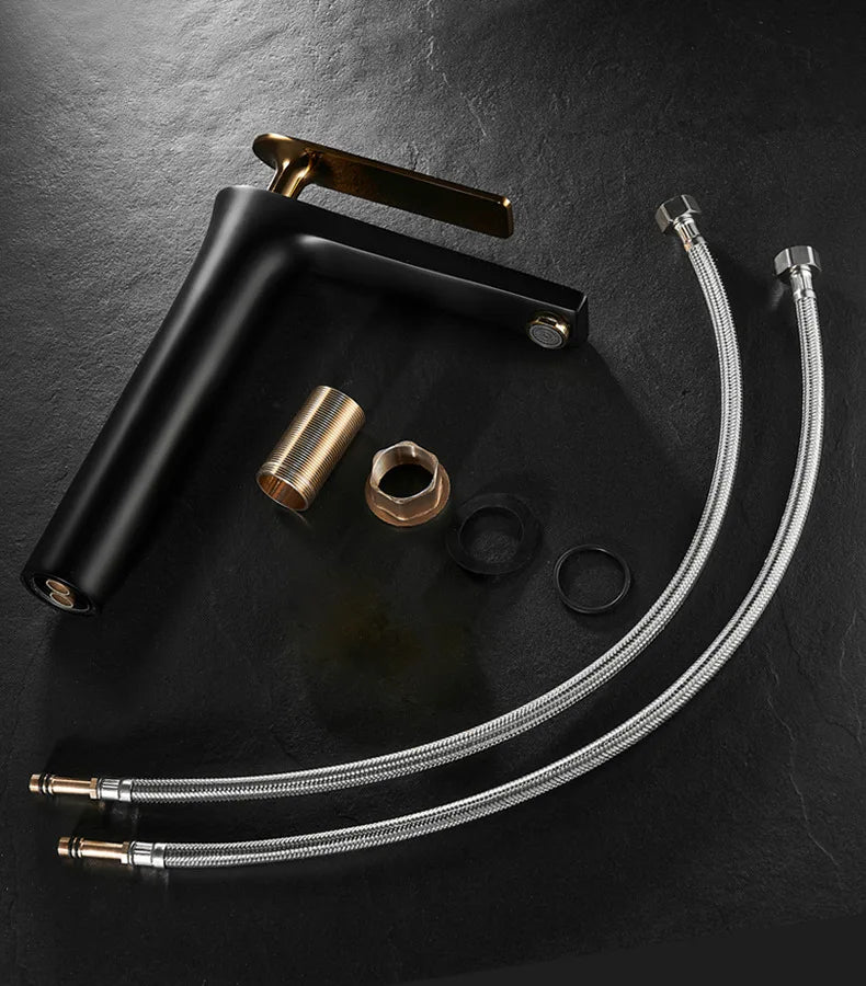 All Copper Black Gold Basin Faucet Sink Faucet