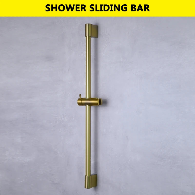 Slide Bar Hand Shower Brushed Matt Gold Functions