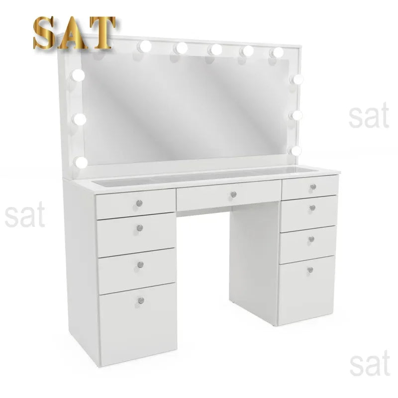 Led Makeup Mirror Colors Light Desktop Vanity Mirror
