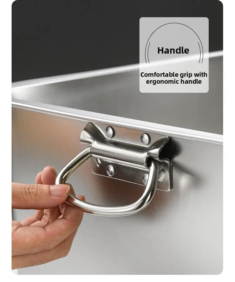Stainless Steel 304 Deepened Square Basin Rectangular Box