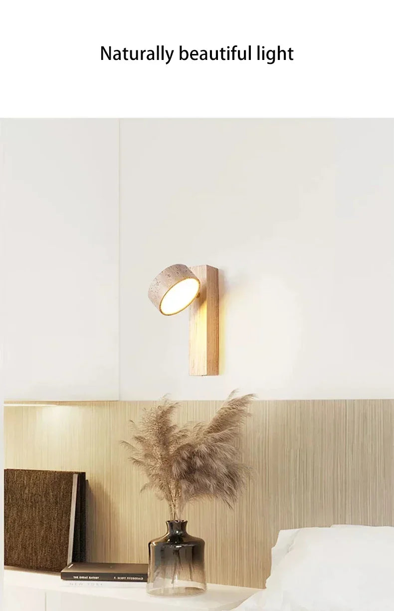 Spanish Natural Limestone Double-Sided Wall Lamp Creative