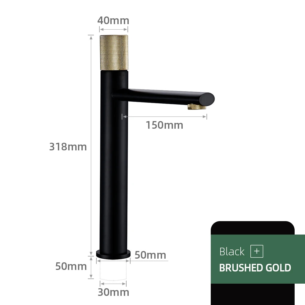 Brushed Rose Gold Bathroom Basin Faucet 100 Brass