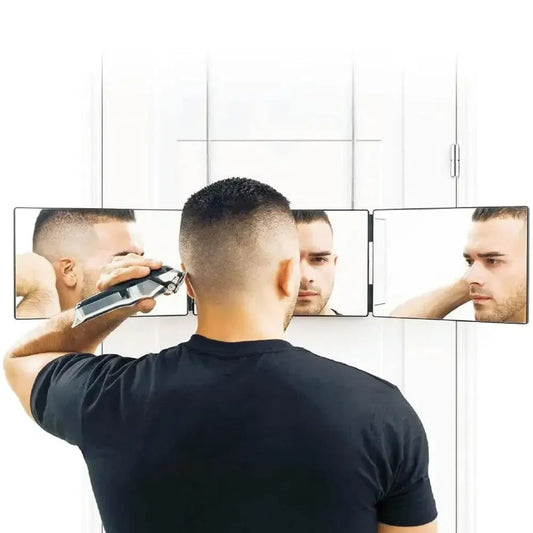 Retractable Hanging Way Mirror Adjustable Bathroom Three-Fold