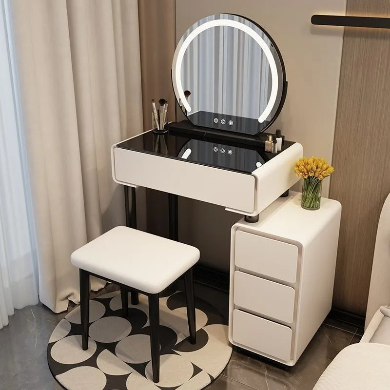 Girls Bedroom Dressing Table Storage Stool Solid Wood