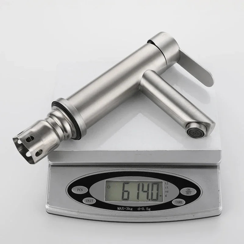 Bathroom Sink Faucet 304 Stainless Steel Cold Water