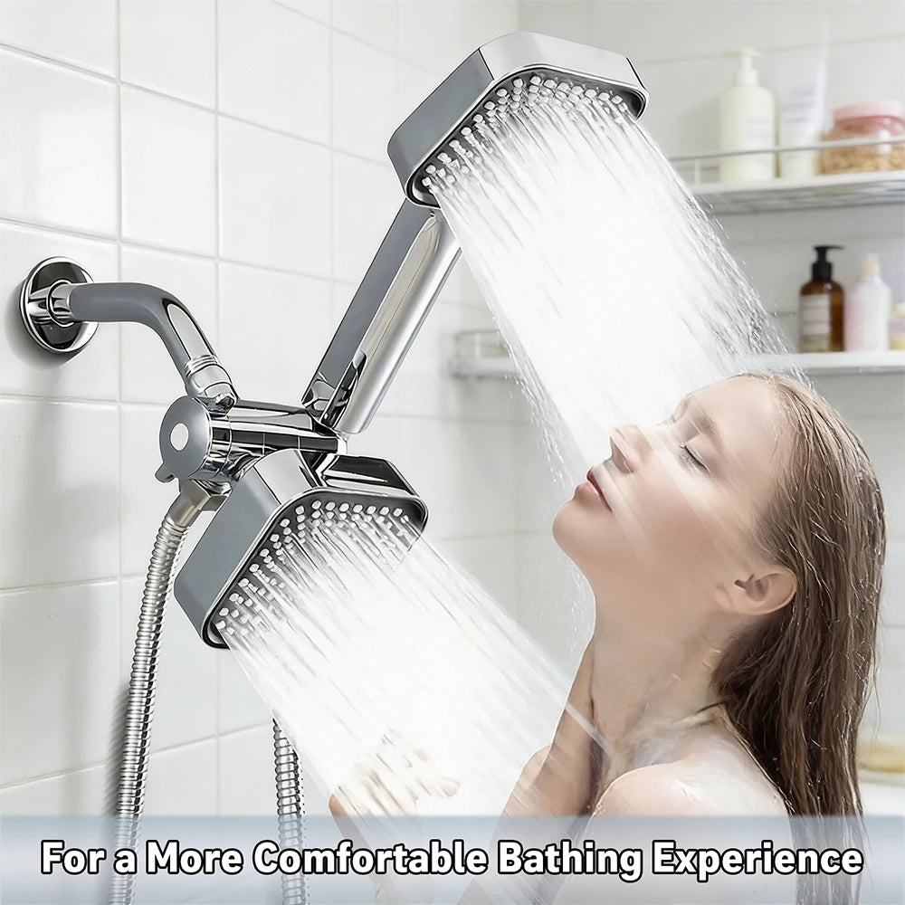 High-Flow Large Nozzle Handheld Shower Head Two-In-One Shower