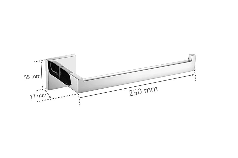 Stainless Steel Bathroom Hardware Mirror Chrome Polished Towel