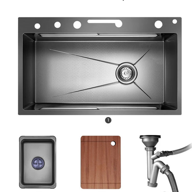Multifonction Sink Whale Waterfall Faucet 50l Large Capacity